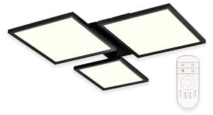 TOP-LIGHT MERKUR H C RC LED stropné svietidlo, 50 W, diaľkové ovládanie, štvorcový tvar, biela farba
