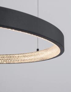 LED luster Preston 60 čierne – Čierna