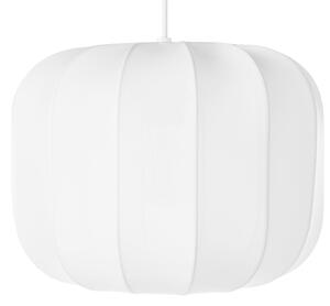 Závesná lampa biela nylon látkové tienidlo osvetlenie moderný štýl obývacia izba