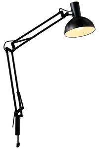 NORDLUX Retro stolová lampa ARKI s dlhým ramenom, 1xE27, 60W, čierna