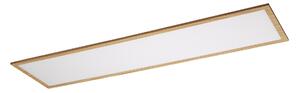 RABALUX Stropné svietidlo LED ALMOND, 40 W, denné biele, obdĺžnikové, hnedé