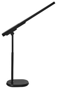Stolná LED lampa čierna syntetický materiál multifunkčná 3 režimy teploty svetla so stmievačom odnímateľná nastaviteľná kancelária