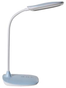 Stolná LED lampa modrá syntetický materiál 3 režimy teploty svetla so stmievačom nastaviteľná kancelária