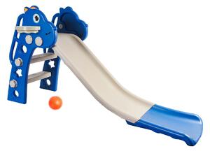 Aga4Kids Šmykľavka s madlom 130 cm DS3701 Modrá