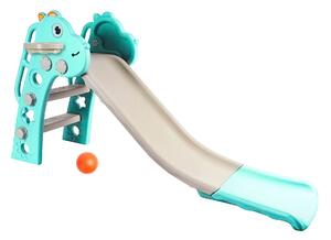 Aga4Kids Šmykľavka s madlom 130 cm DS3701 Svetlomodrá