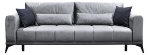 Rozkladacia pohovka s úložným priestorom Grace Big Sofa - svetlosivá / sivá