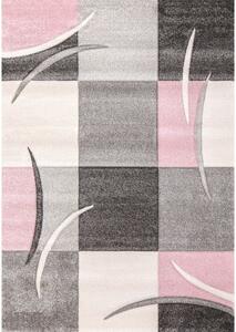 Moderno Mix koberec v 4 farbách Farba: Pink, Veľkosť: 200x290cm