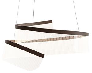 LED závesné svietidlo 2356 lm 3000K kávová ITALUX Rustin PND-58728-45W-3K
