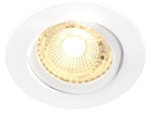 NORDLUX Sada 3x zapustených bodových LED svietidiel OCTANS, 7,5 W, denné biele svetlo, 8,5 cm, biela