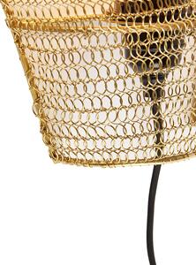Orientálna nástenná lampa zlatá 35 cm - Nidum