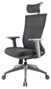 Yenkee Yenkee - Kancelárska stolička čierna/šedá FT0606 + záruka 3 roky zadarmo