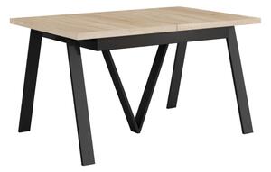 Rozkladací jedálenský stôl Aveny 140/290 - dub sonoma / čierna