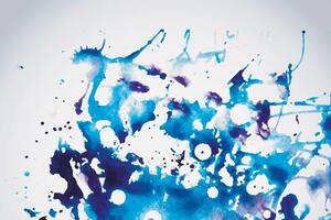 Tapeta modrý akvarel v abstraktnom prevedení