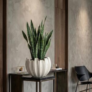 Dekoratívny kvetináč Linea 41 × 35 cm Beige - Krém - 31 - 50 cm - Sklené vlákna - 31 do 50cm