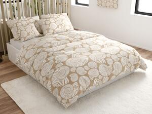 Obliečky z mikrovlákna SNAIL SHELL hnedé Rozmer obliečky: 70 x 90 cm | 140 x 200 cm
