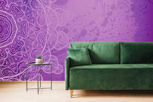 Tapeta fialová arabeska na abstraktnom pozadí