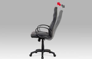 Kancelárska stolička KA-E823 GREY čierna / sivá Autronic