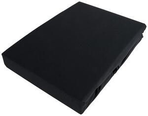 NAPÍNACIA PLACHTA NA BOXSPRIN, džersej, čierna, 140/220 cm Novel - Obliečky & plachty