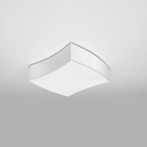 Stropné svietidlo Square, 1x biele plastové tienidlo, (biely plast)