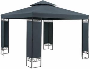 Záhradný altán BestBerg BBGG-30 / 300 x 300 x 260 cm / sivá