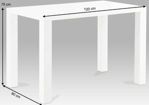 Jedálenský stôl 120 ASPER NEW TYP 2 biela lesk Tempo Kondela