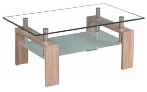 Konferenční stolek, dub sonoma/sklo, LIBOR NEW 0000143854 Tempo Kondela