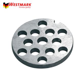 WESTMARK Mlecí disk na mlynček na mäso s otvormi 8 mm, veľkosť 10 (Mlecí disk na mlynček na mäso (veľkosť 10) s otvormi 8 mm od renomovaného výrobcu kuchynských potrieb – nemeckej firmy Westmark)