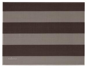 Prestieranie SALEEN STRIPES 42x32, bežovohnedé (Prestieranie z polypropylénu umývateľné,SALEEN)