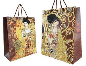 Darčeková taška 26 x 32 x 10 cm, Gustav Klimt, CARMANI 0331601 (Papierová darčeková taška)