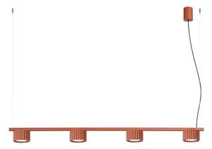Sollux SL.2699 - Závesný luster AURA na lankách 4xGX53/10W/230V červený