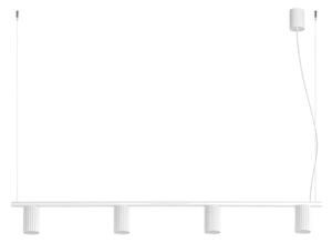 Sollux SL.2711 - Závesný luster na lane KARBON 4xGU10/10W/230V biely
