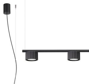 Sollux SL.2696 - luster na lanku AURA 4xGX53/10W/230V čierny