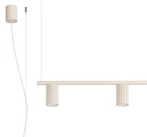 Sollux SL.2713 - Závesné svietidlo na lane KARBON 4xGU10/10W/230V krémové