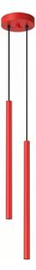 Sollux SL.2142 - Závesný luster PASTELO 2xG9/8W/230V červený