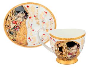 Šálka s podšálkou na espresso 100 ml Gustav Klimt The Trees, CARMANI, 5320353 (Porcelánová šálka s podšálkou 100 ml z luxusnej kolekcie Gustav Klimt Carmani)