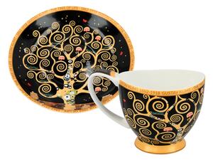 Šálka s podšálkou na espresso 100 ml Gustav Klimt The Trees, CARMANI, 5320353 (Porcelánová šálka s podšálkou 100 ml z luxusnej kolekcie Gustav Klimt Carmani)