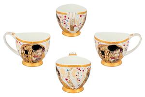 Šálka s podšálkou na espresso 100 ml Gustav Klimt The Kiss, CARMANI, 5320352 (Porcelánová šálka s podšálkou 100 ml z luxusnej kolekcie Gustav Klimt Carmani)