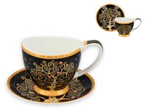 Šálka s podšálkou na espresso 100 ml Gustav Klimt The Trees, CARMANI, 5320353 (Porcelánová šálka s podšálkou 100 ml z luxusnej kolekcie Gustav Klimt Carmani)