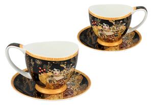 Šálka s podšálkou na espresso 100 ml Gustav Klimt Adela Bloch, CARMANI, 5320350 (Porcelánová šálka s podšálkou 100 ml z luxusnej kolekcie Gustav Klimt Carmani)