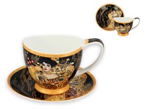 Šálka s podšálkou na espresso 100 ml Gustav Klimt Adela Bloch, CARMANI, 5320350 (Porcelánová šálka s podšálkou 100 ml z luxusnej kolekcie Gustav Klimt Carmani)