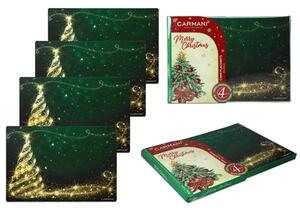 Korkové prestieranie 30 x 42 cm- set 4 ks Vianočný motív, CARMANI,0224056 (Set 4 ks korkových prestieraní v darčekovom balení s vianočným motívom)