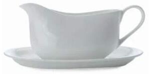 Porcelánový omáčnik s podomáčnikom z kolekcie Cashmere. Cashmere Bone China, Maxwell & Williams (Omáčník s podomáčnikom CASHMERE 550 ml, Maxwell & Williams)