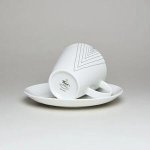 TOM šálka s podšálkami 250 ml, set 6 ks vzor, THUN (Porcelánová kávová súprava pre 6 osôb z karlovarského porcelánu)