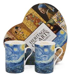 Hrnček 300 ml/set 2 ks Vincent van Gogh The Starry Night, Heritage of Arts (Set 2 ks porcelánových hrnčekov z kolekcie Vincent van Gogh)