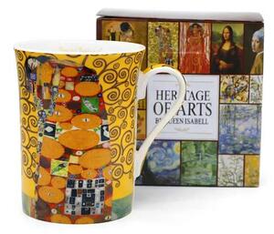 Hrnček 300 ml ,Gustav Klimt Fulfillment,The Heritage of Arts (Porcelánový hrnček s objemom 300 ml, Gustav Klimt)