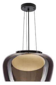 Závesný luster INSIEME na lane 1xGX53/10W/230V priemer 38 cm dymovo čierny