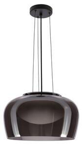 Závesný luster INSIEME na lane 1xGX53/10W/230V priemer 38 cm dymovo čierny