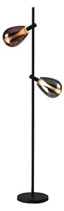 Stojacia lampa DENSO 2xG9/5W/230V čierny chróm/medená