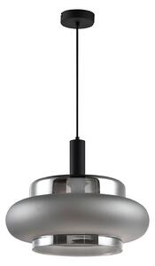 Luster na lanku BRIZI 1xE27/40W/230V sivá/dymová
