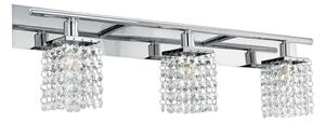 Eglo 97748 - LED Krištáľové kúpeľňové nástenné svietidlo AREQUITO 3xG9/3W/230V